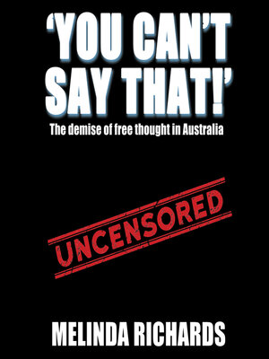 cover image of You Can't Say That!
